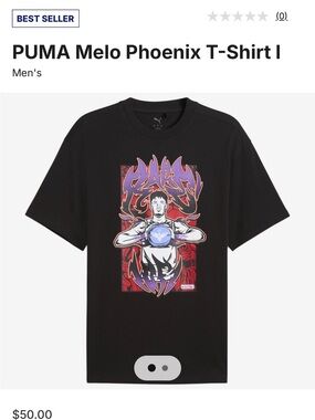 PUMA Melo Phoenix Graphic T-Shirt - Black Back-To-School